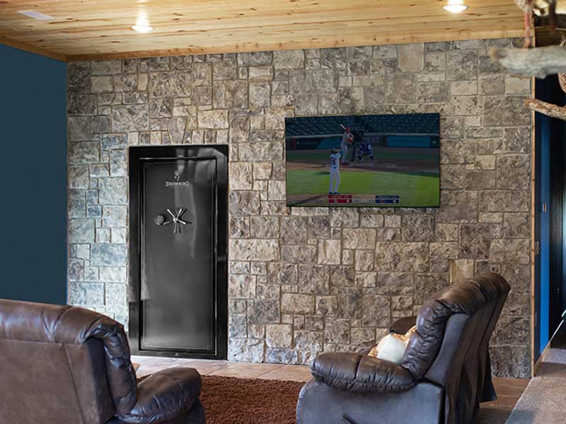 indoor stone accent wall